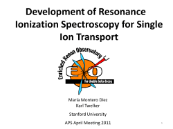 Development of Resonance Ionization Spectroscopy for