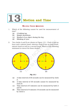 Unit 13(Motion and Time)
