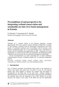 Preconditions of and perspectives for integrating