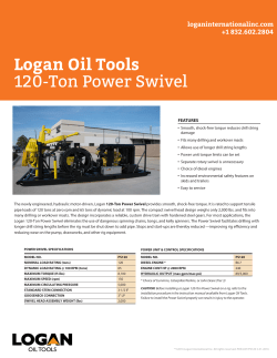 120-Ton Power Swivel Info Sheet