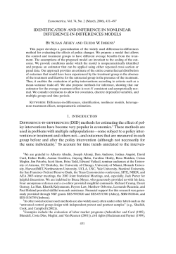 IDENTIFICATION AND INFERENCE IN NONLINEAR DIFFERENCE