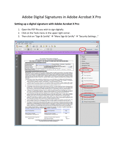 PDF Adobe Digital Signatures in Adobe Acrobat X Pro