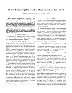 Efficient Radius Neighbor Search in Three