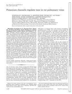 Potassium channels regulate tone in rat pulmonary veins - AJP-Lung