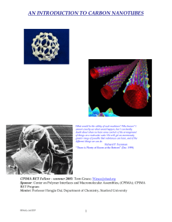 An Introduction to Carbon Nanotubes