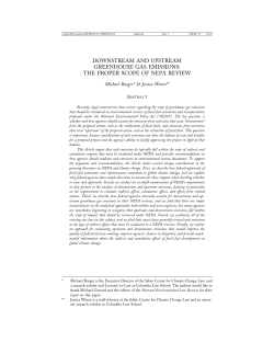 Downstream and Upstream Greenhouse Gas Emissions
