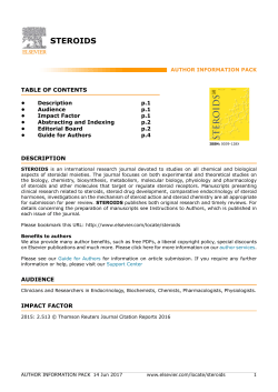 steroids - Elsevier