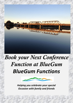 Book your Next Conference Function at BlueGum BlueGum Functions