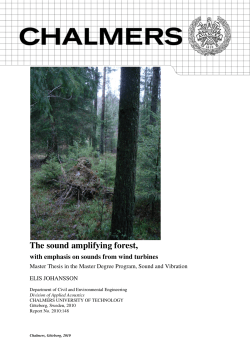 The sound amplifying forest - Chalmers Publication Library