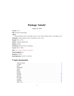 Package `iotools`