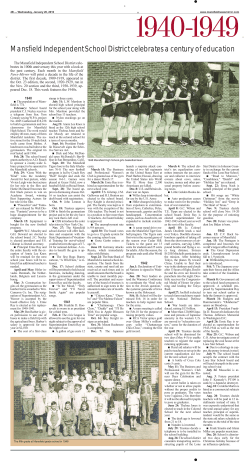 Mansfield Independent School District celebrates a century of