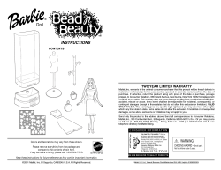 52745 : Bead`N Beauty&trade; Barbie&reg; Doll