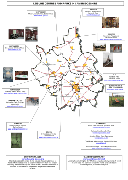 leisure centres and parks in cambridgeshire