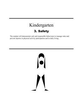 3. Kindergarten Safety