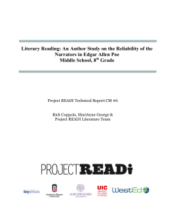 READI Module Tech Report # , Unreliable Narrator