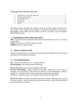 Here - messengers from the stars