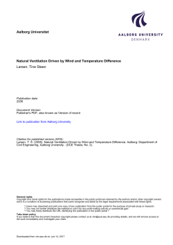 Natural Ventilation Driven by Wind and Temperature Difference