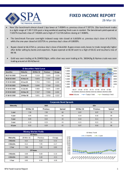 fixed income report - SPA Capital Services Ltd.