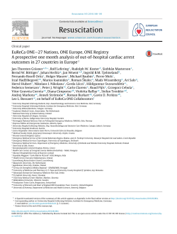 EuReCa ONE&mdash;27 Nations, ONE Europe, ONE Registry: A