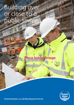 Building over or close to a public sewer