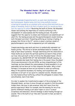 The Wounded Healer: Myth of our Time Chiron in the 21st century