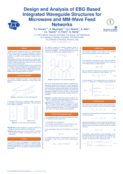 1. Post-wall waveguides