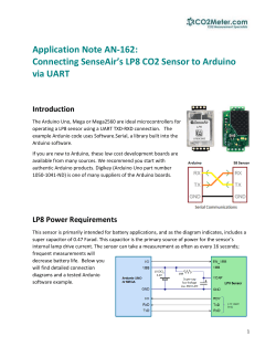 Connecting SenseAir`s LP8 CO2 Sensor to Arduino via UART
