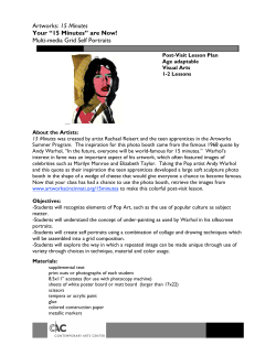 15 Minutes Your &ldquo;15 Minutes&rdquo; are Now!