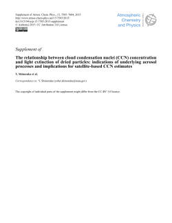 Supplement - Atmos. Chem. Phys