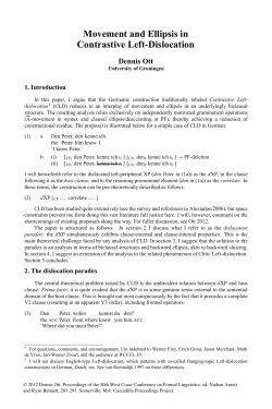 complete paper - Cascadilla Proceedings Project