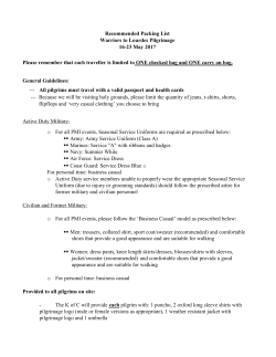 Recommended Packing List