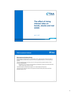 The effect of rising interest rates on bonds, stocks and real estate