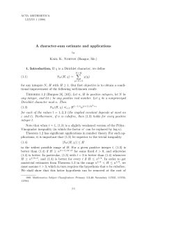 A character-sum estimate and applications
