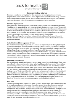 Common Surfing Injuries - Newport Surf Life Saving Club