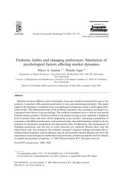 Fashions, habits and changing preferences: Simulation of