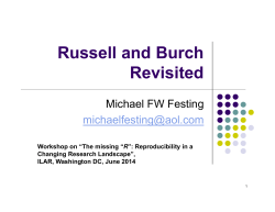 Russell and Burch Revisited - NAS
