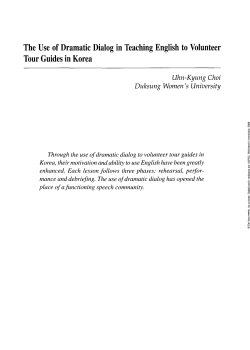 The Use of Dramatic Dialog in Teaching English to