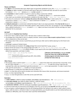 Object-Oriented Programming (OOP)