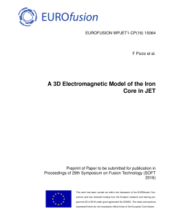 A 3D Electromagnetic Model of the Iron Core in JET