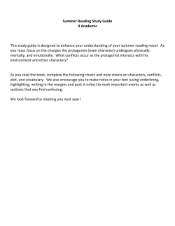 Summer Reading Study Guide 9 Academic This study guide is
