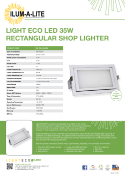 light eco led 35w rectangular shop lighter - Ilum-a-Lite