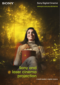 Sony and laser cinema projection