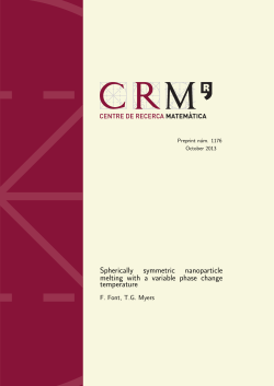 Spherically symmetric nanoparticle melting with a variable phase