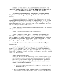 August 29, 2012 Minutes