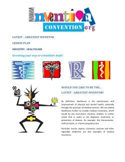 WOULD YOU LIKE TO BE THE… LATEST