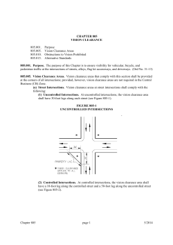 Vision Clearance - SRC Chapter 805