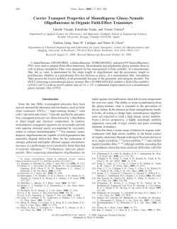 Carrier Transport Properties of Monodisperse Glassy