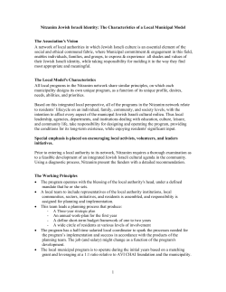 1 Nitzanim Jewish Israeli Identity: The Characteristics of a Local