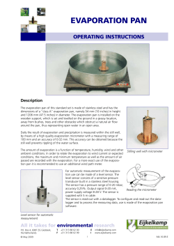 Evaporation pan
