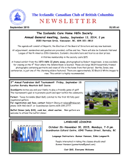 newsletter - Icelandic National League of North America